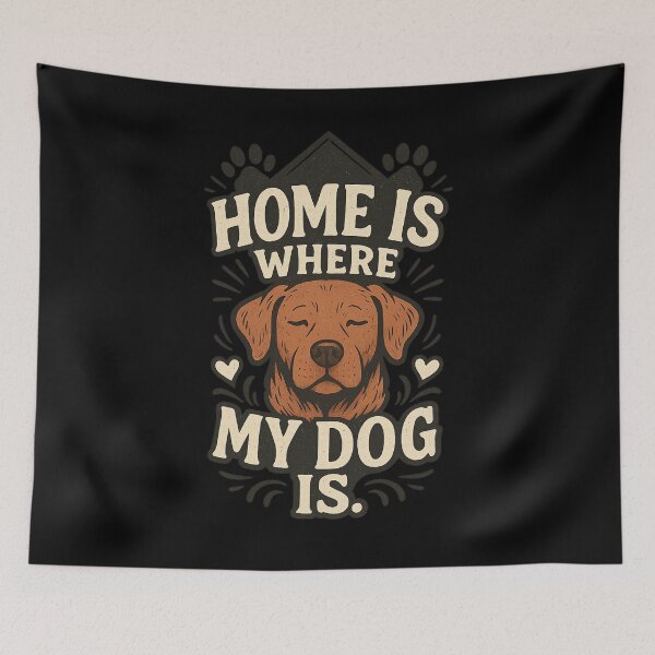 Item preview, Home Is Where My Dog Is Cozy Gift designed and sold by CozyAndSweet.
