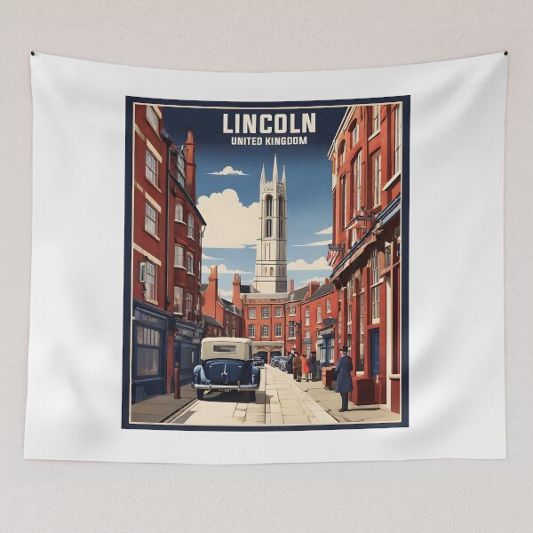 Item preview, Lincoln United Kingdom Vintage Travel Tourism  designed and sold by TravelersGems.