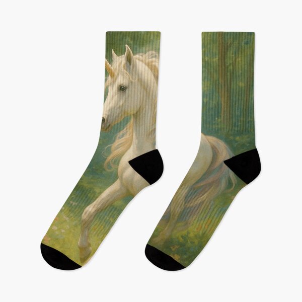 Item preview, Enchanted Grace – Majestic Unicorn in a Woodland Dream designed and sold by Breaking Shop.