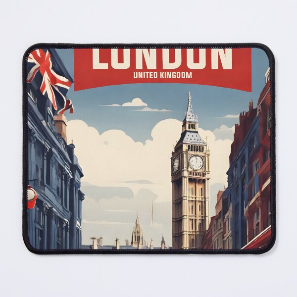 Item preview, London United Kingdom Vintage Travel Tourism  designed and sold by TravelersGems.