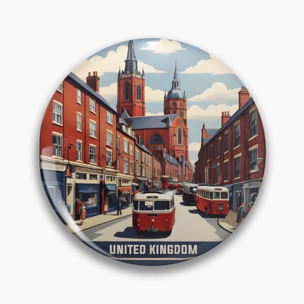 Item preview, Nottingham United Kingdom Vintage Travel Tourism  designed and sold by TravelersGems.