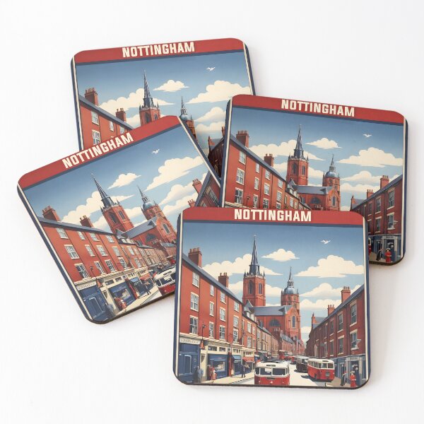 Item preview, Nottingham United Kingdom Vintage Travel Tourism  designed and sold by TravelersGems.
