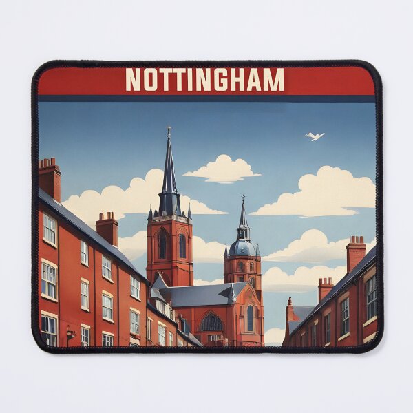 Item preview, Nottingham United Kingdom Vintage Travel Tourism  designed and sold by TravelersGems.
