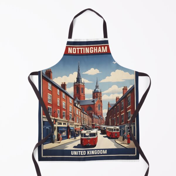 Item preview, Nottingham United Kingdom Vintage Travel Tourism designed and sold by TravelersGems.