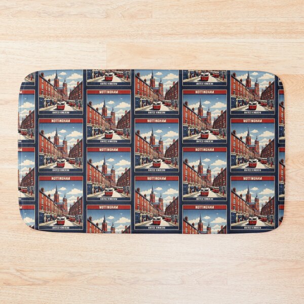 Item preview, Nottingham United Kingdom Vintage Travel Tourism  designed and sold by TravelersGems.