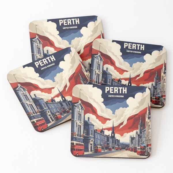 Item preview, Perth United Kingdom Vintage Travel Tourism  designed and sold by TravelersGems.