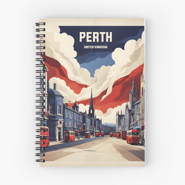 Item preview, Perth United Kingdom Vintage Travel Tourism  designed and sold by TravelersGems.