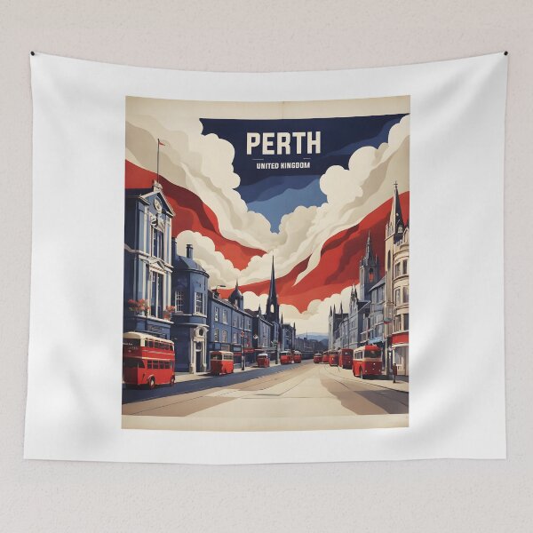 Item preview, Perth United Kingdom Vintage Travel Tourism  designed and sold by TravelersGems.