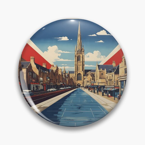 Item preview, Peterborough United Kingdom Vintage Travel Tourism  designed and sold by TravelersGems.