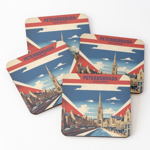 Item preview, Peterborough United Kingdom Vintage Travel Tourism  designed and sold by TravelersGems.