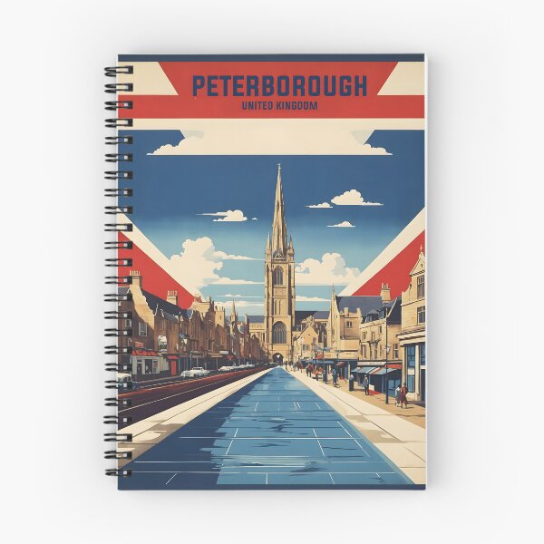 Item preview, Peterborough United Kingdom Vintage Travel Tourism  designed and sold by TravelersGems.