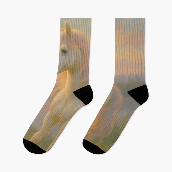 Item preview, Twilight Serenity – Unicorn at Sunset by the Lake designed and sold by Breaking Shop.