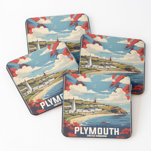 Item preview, Plymouth United Kingdom Vintage Travel Tourism designed and sold by TravelersGems.