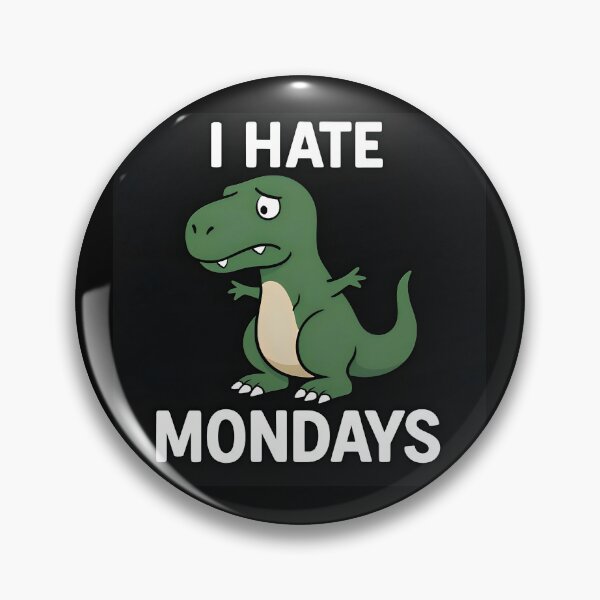 Item preview, Sad T-Rex Monday Quote – Funny Relatable Dinosaur Art designed and sold by Amr Siam.