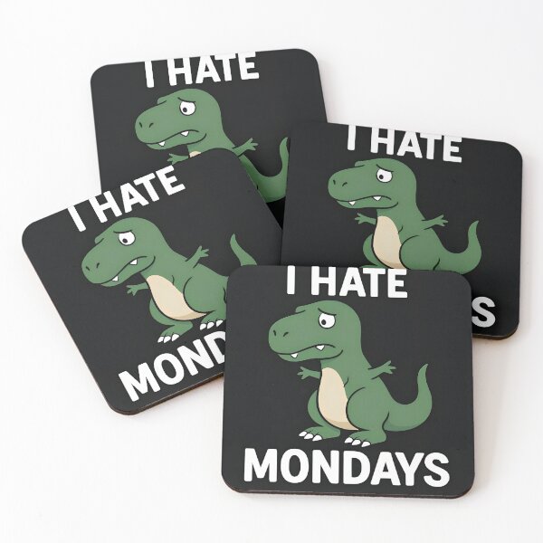 Item preview, Sad T-Rex Monday Quote – Funny Relatable Dinosaur Art designed and sold by Amr Siam.