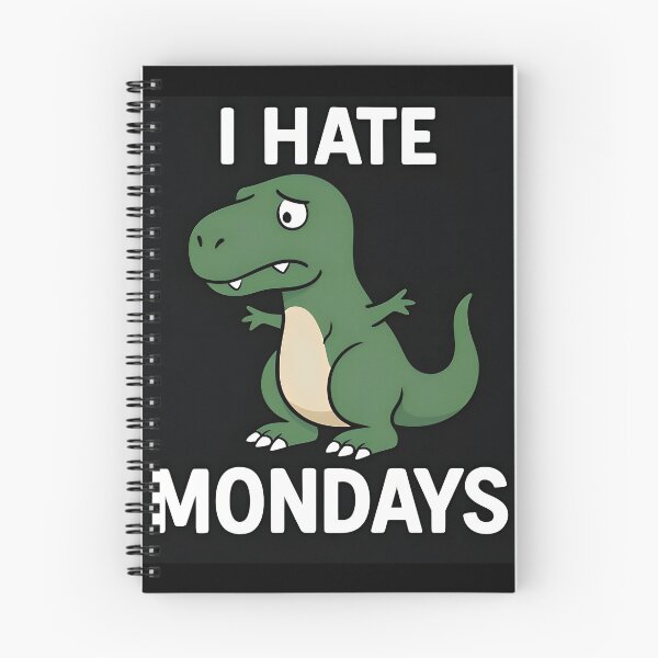 Item preview, Sad T-Rex Monday Quote – Funny Relatable Dinosaur Art designed and sold by Amr Siam.