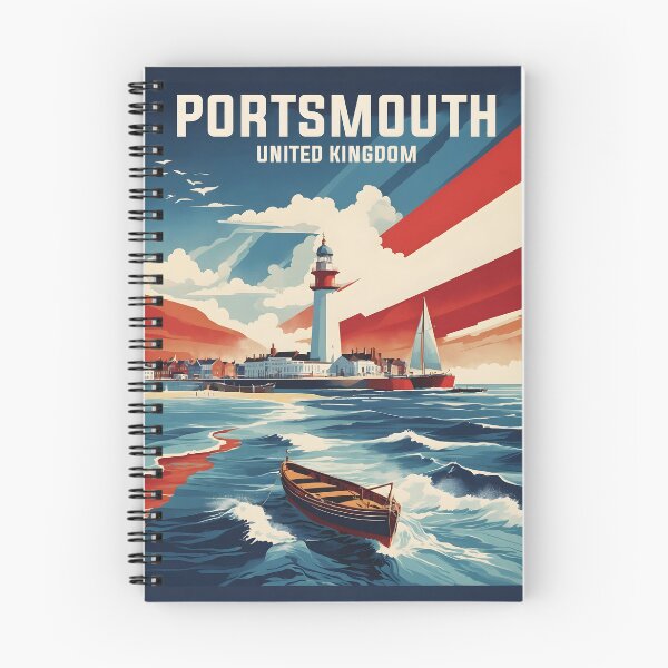 Item preview, Portsmouth United Kingdom Vintage Travel Tourism  designed and sold by TravelersGems.
