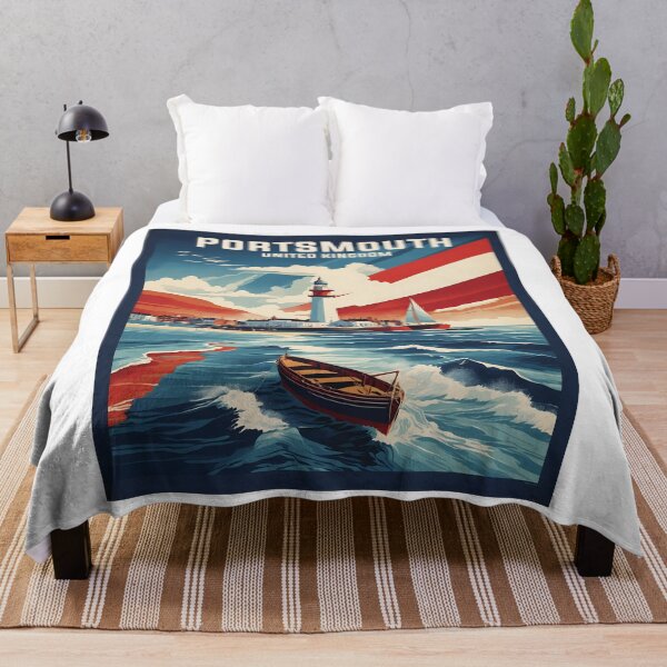 Item preview, Portsmouth United Kingdom Vintage Travel Tourism  designed and sold by TravelersGems.