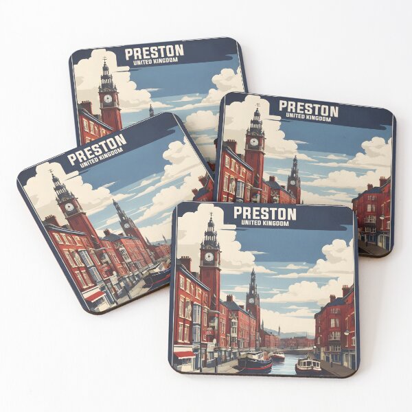 Item preview, Preston United Kingdom Vintage Travel Tourism  designed and sold by TravelersGems.