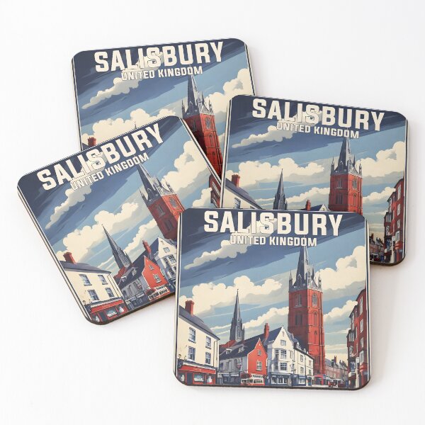 Item preview, Salisbury United Kingdom Vintage Travel Tourism  designed and sold by TravelersGems.