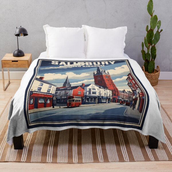 Item preview, Salisbury United Kingdom Vintage Travel Tourism  designed and sold by TravelersGems.