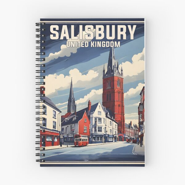 Item preview, Salisbury United Kingdom Vintage Travel Tourism  designed and sold by TravelersGems.