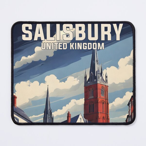 Item preview, Salisbury United Kingdom Vintage Travel Tourism designed and sold by TravelersGems.