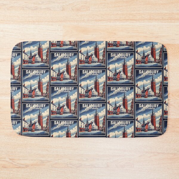 Item preview, Salisbury United Kingdom Vintage Travel Tourism  designed and sold by TravelersGems.