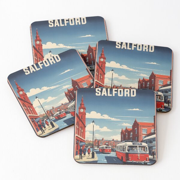 Item preview, Salford United Kingdom Vintage Travel Tourism  designed and sold by TravelersGems.