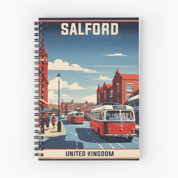 Item preview, Salford United Kingdom Vintage Travel Tourism  designed and sold by TravelersGems.