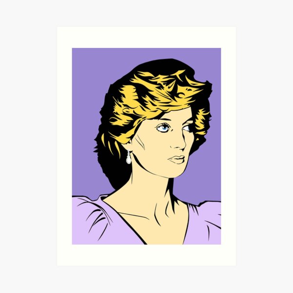 Princess Diana Queen of Hearts Art Print