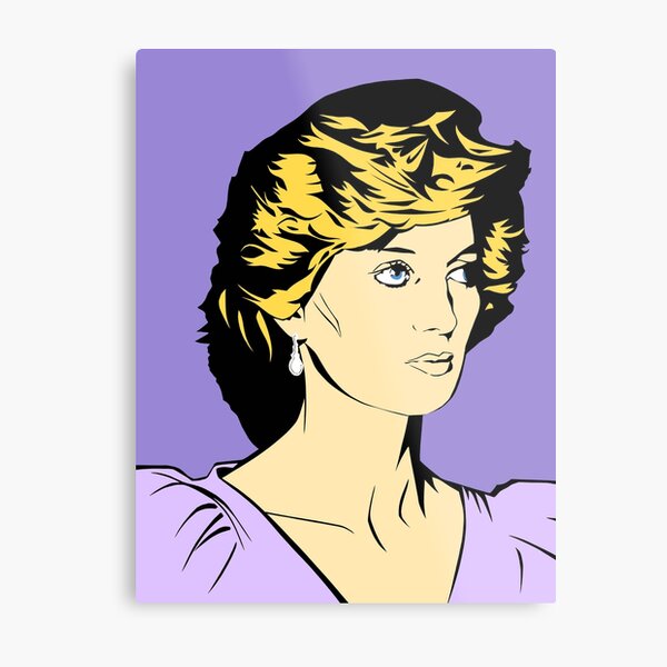 Princess Diana Queen of Hearts Metal Print