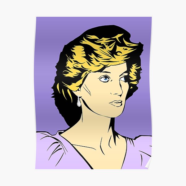 Princess Diana Queen of Hearts Poster