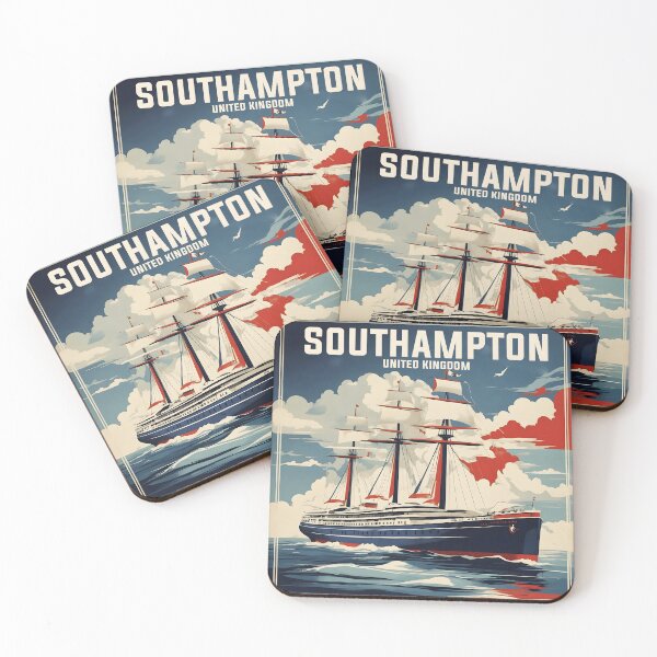 Item preview, Southampton United Kingdom Vintage Travel Tourism  designed and sold by TravelersGems.