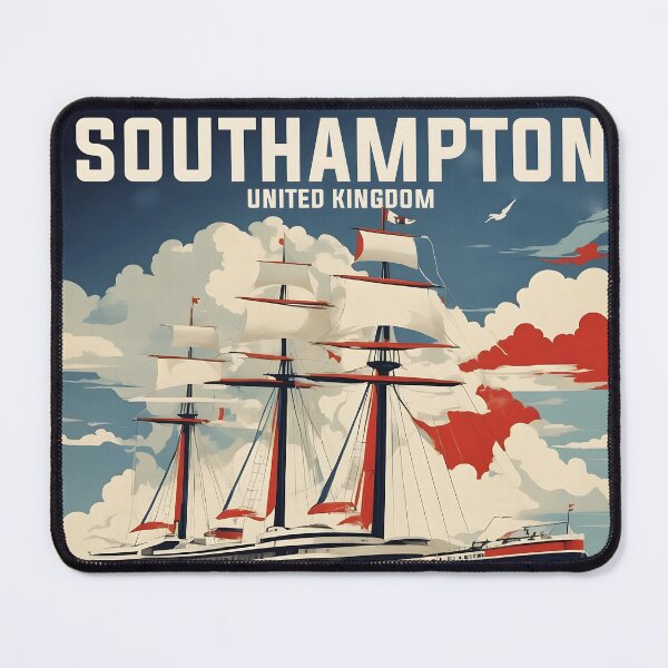 Item preview, Southampton United Kingdom Vintage Travel Tourism designed and sold by TravelersGems.