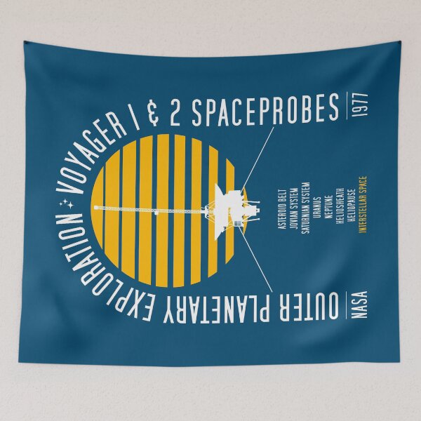Item preview, Outer Planetary Exploration. Voyager 1 and 2 Spaceprobes (Washed and Worn) designed and sold by BGALAXY.