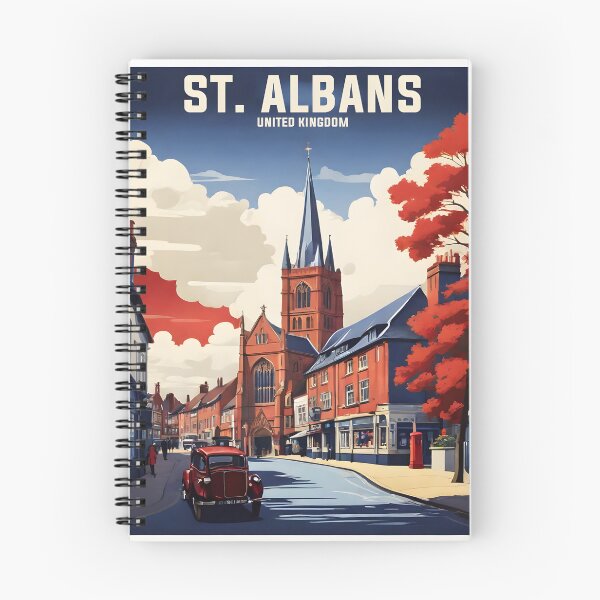 Item preview, St Albans United Kingdom Vintage Travel Tourism  designed and sold by TravelersGems.