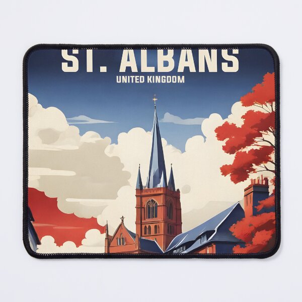 Item preview, St Albans United Kingdom Vintage Travel Tourism designed and sold by TravelersGems.