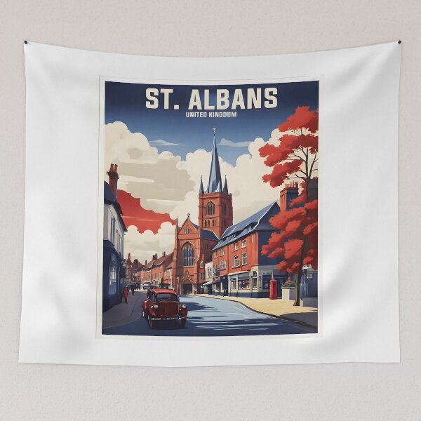 Item preview, St Albans United Kingdom Vintage Travel Tourism  designed and sold by TravelersGems.