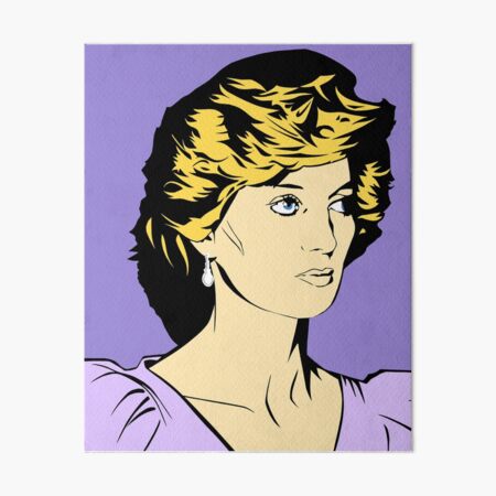 Princess Diana Queen of Hearts Art Board Print