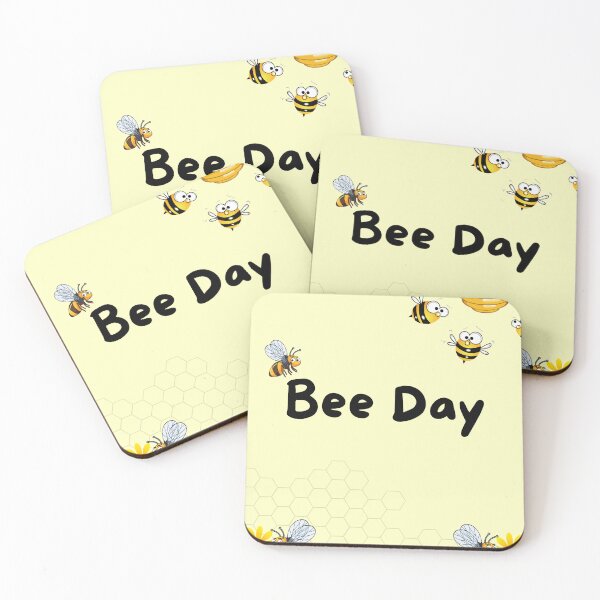 Item preview, Bee Day – Cute Honeybee Celebration Poster designed and sold by Breaking Shop.
