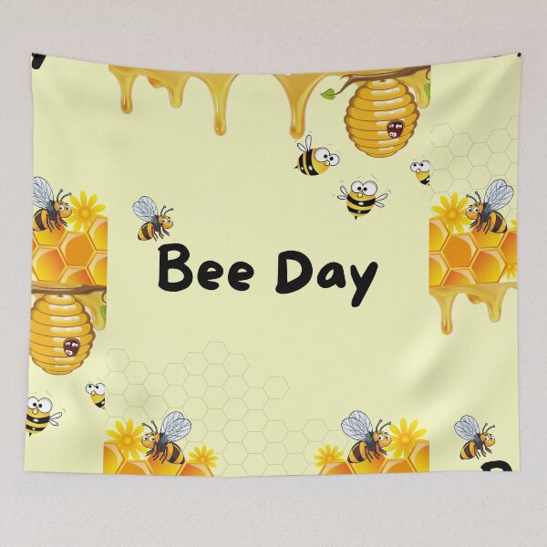 Item preview, Bee Day – Cute Honeybee Celebration Poster designed and sold by Breaking Shop.
