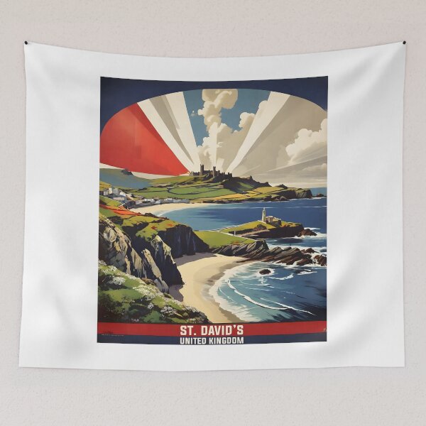 Item preview, St Davids United Kingdom Vintage Travel Tourism designed and sold by TravelersGems.