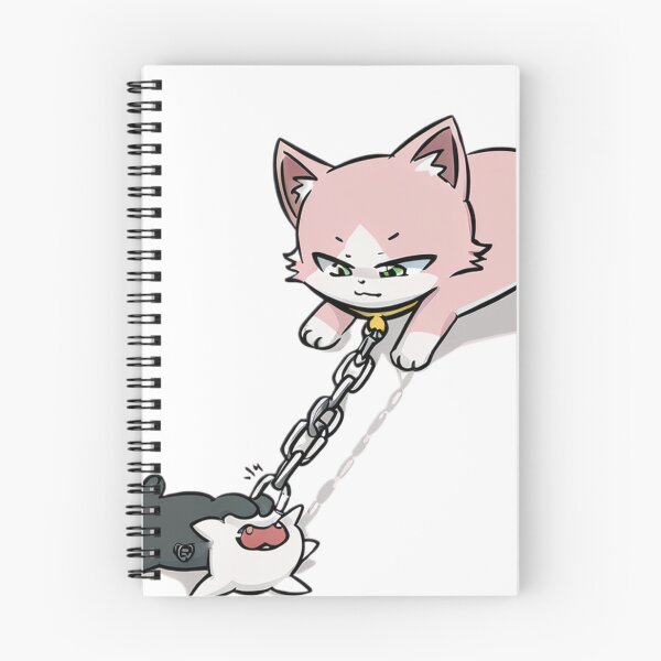Item preview, Funny Chained Cat Duo – Dominant Pink Kitty & Dramatic Black Cat Design designed and sold by veinmerch.