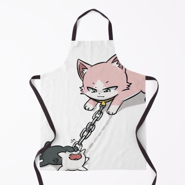 Item preview, Funny Chained Cat Duo – Dominant Pink Kitty & Dramatic Black Cat Design designed and sold by veinmerch.