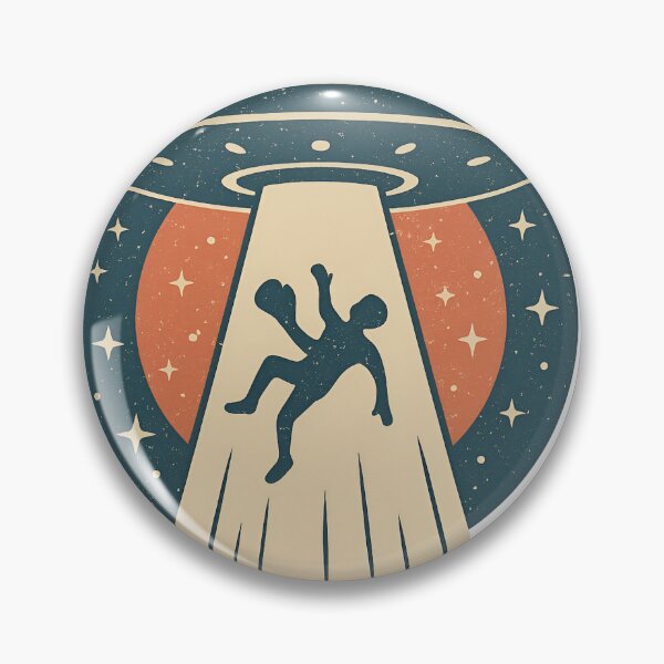 Item preview, Vintage UFO Abduction – Retro Alien Sci-Fi Illustration designed and sold by Pixcelcosmic.