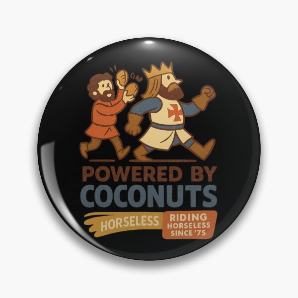 Item preview, Powered by coconuts - Riding Horseless designed and sold by Random-Reality.