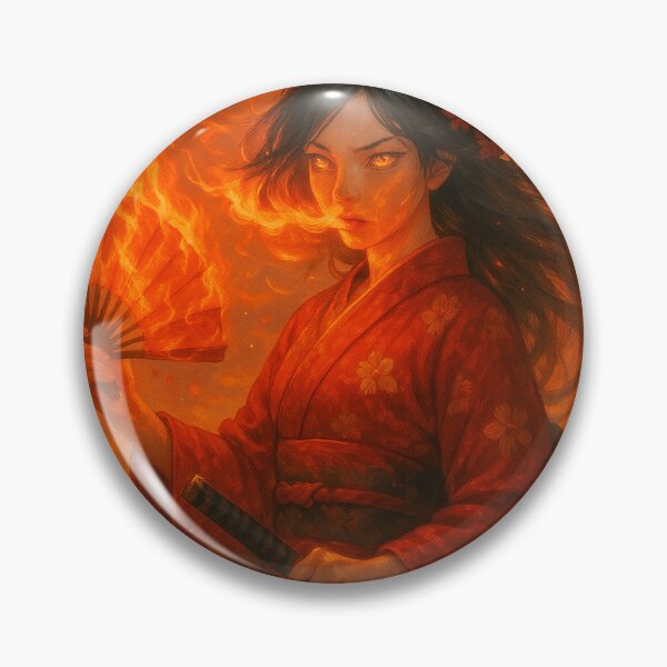 Item preview, Fire Bloom – The Blazing Geisha (Original Character) designed and sold by Treyyu.