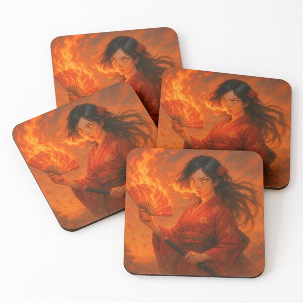 Item preview, Fire Bloom – The Blazing Geisha (Original Character) designed and sold by Treyyu.