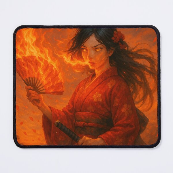 Item preview, Fire Bloom – The Blazing Geisha (Original Character) designed and sold by Treyyu.